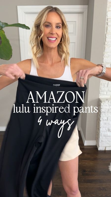 I’m obsessed with these Amazon lululemon inspired wide leg lounge pants! They are crazy comfy and go with everything!! Here’s 4 ways to style them! Go with a jean jacket for an easy travel outfit, try a cute shacket, opt for a puffer jacket, or a puffer vest like my black faux leather puffer vest from Amazon! 

#LTKfindsunder100 #LTKfindsunder50