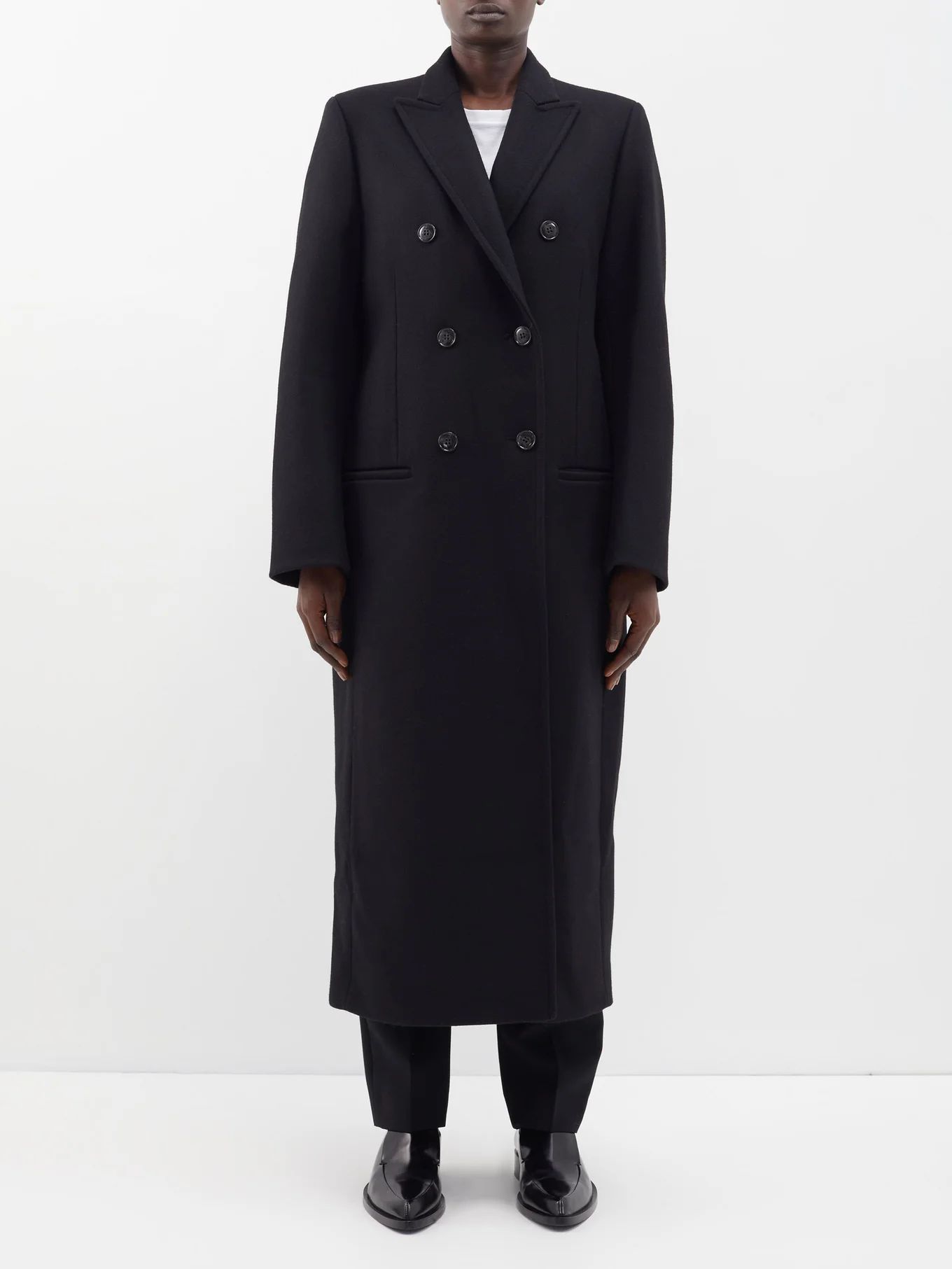 Double-breasted tailored wool coat | Toteme | Matches (US)