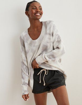 Aerie Open Knit Oversized Sweater | American Eagle Outfitters (US & CA)
