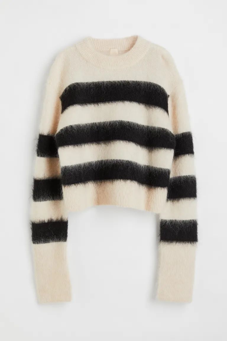 Mohair-blend Fine-knit Sweater | H&M (US + CA)