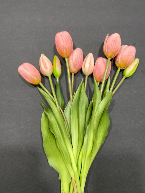Artificial Real Touch Tulips - Bundle of 8 | Journey Decor