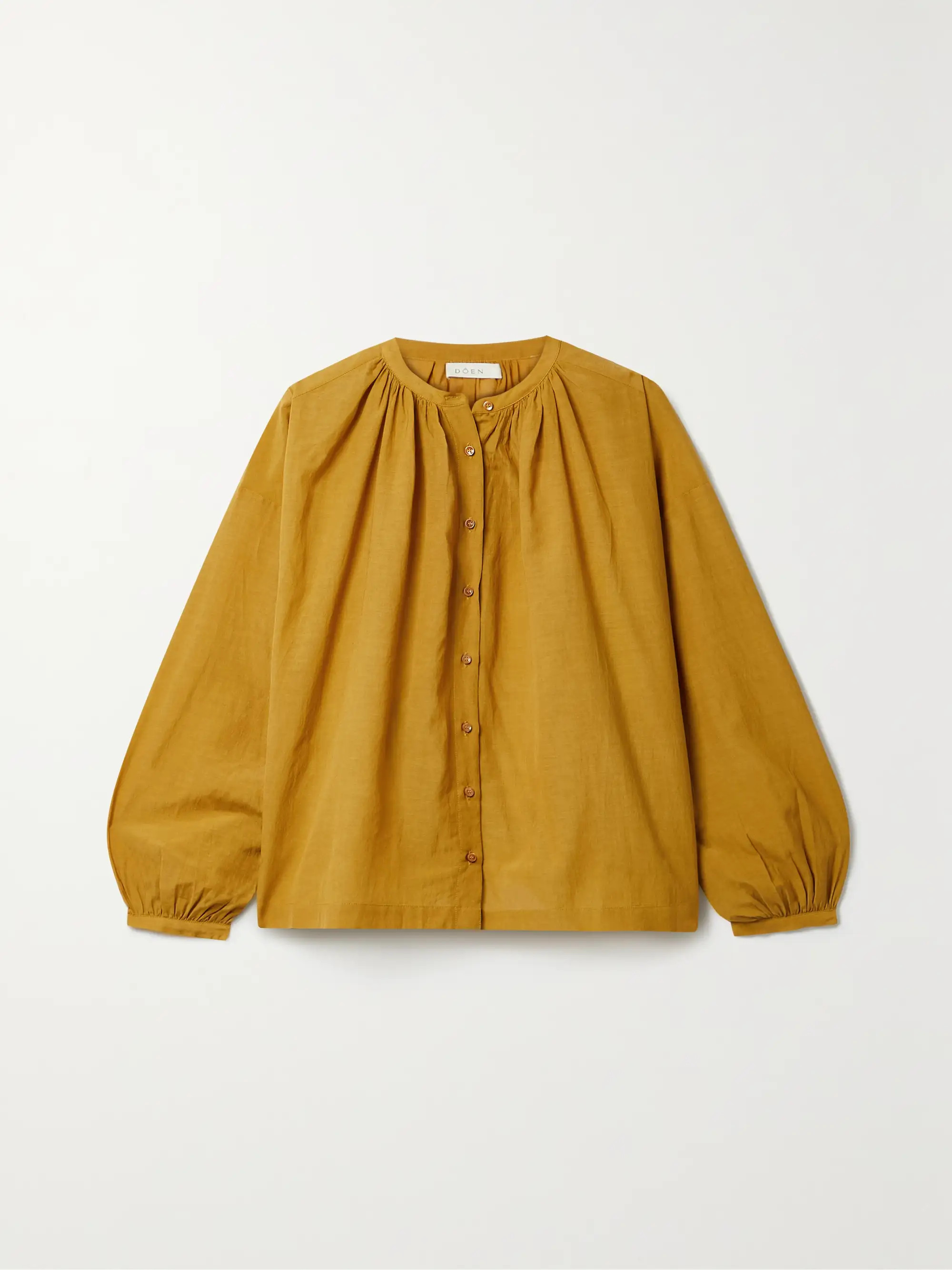 Jane ruffled cotton-blend voile blouse | NET-A-PORTER (US)