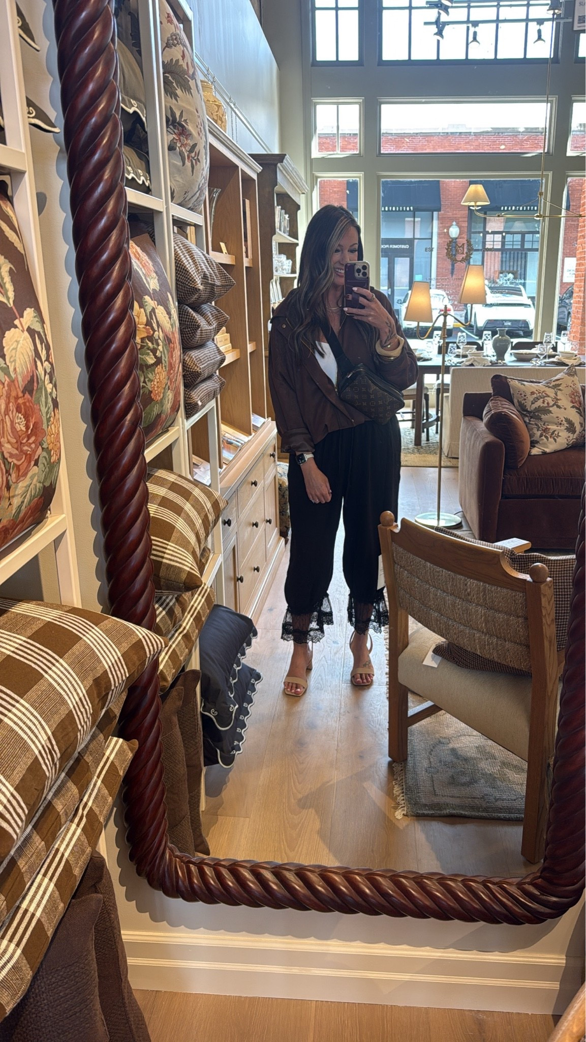 I was honored to attend the @mcgeeandco store before their big opening this Friday! Linking the outfit here. I had lots of comments on these bloomers. Bloomers and bomber jacket are both from Amazon!!! Fall outfit. Workwear. Date night fit.

#LTKootd #LTKMidsize #LTKWorkwear