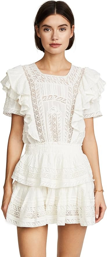 LOVESHACKFANCY Women's Stella Dress | Amazon (US)