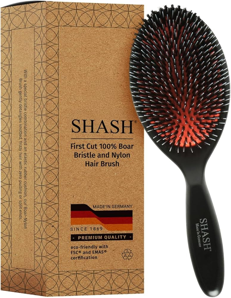 Since 1869 Hand Made In Germany - Nylon Boar Bristle Brush Suitable For Normal to Thick Hair - Ge... | Amazon (US)
