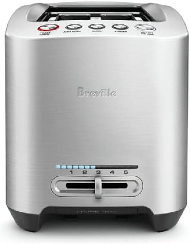 Breville BTA820XL Die-Cast Smart Toaster, 2 Slice, Brushed Stainless Steel | Amazon (US)