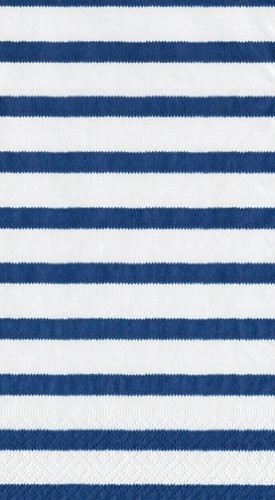 Caspari Entertaining Bretagne Guest Towels, Blue, Pack of 15 | Amazon (US)