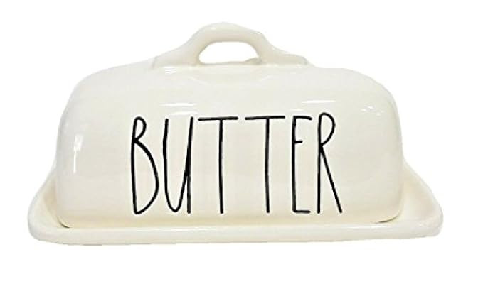 Rae Dunn Magenta Ceramic Butter Dish | Amazon (US)