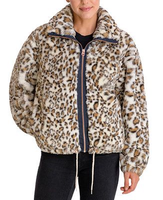 Leopard-Print Faux-Fur Coat | Macys (US)