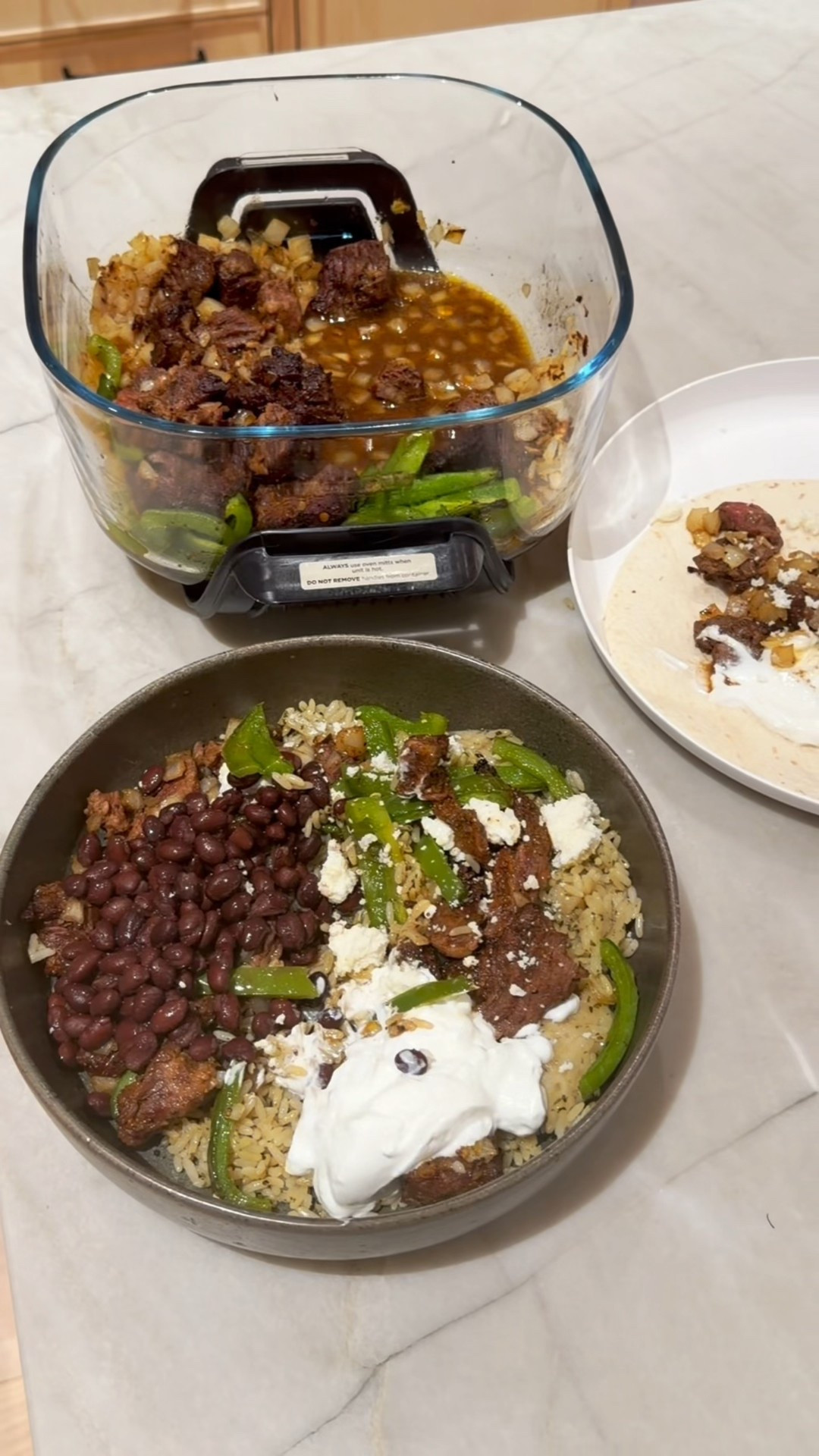 Dinner is served! Obsessed with my new ninja crispy and this recipe! 