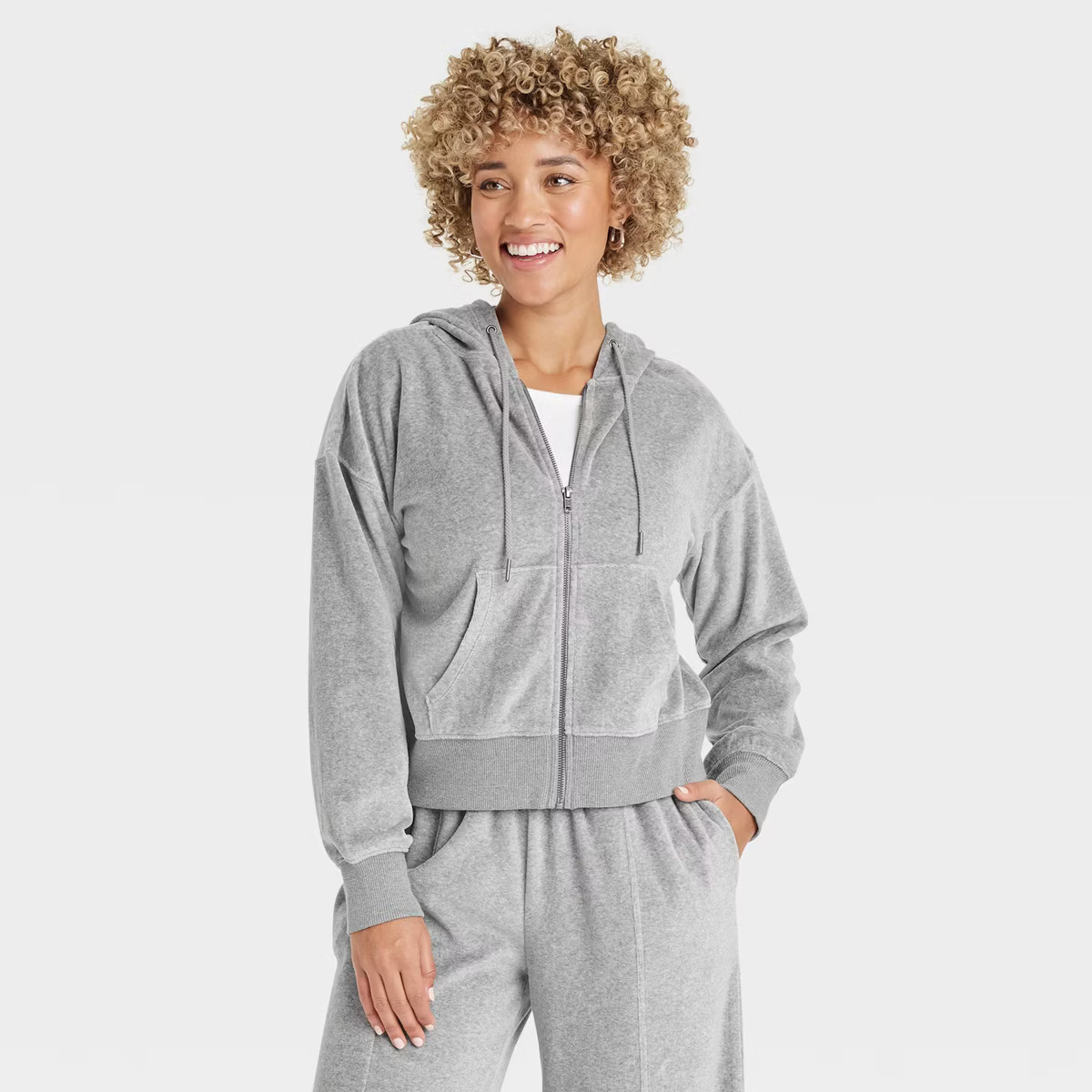 Women's Leisure Studio Velour Hoodie Sweatshirt - Universal Thread™ | Target