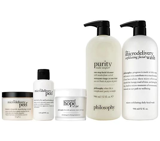 philosophy smooth merry & bright 4-piece skincare kit | QVC