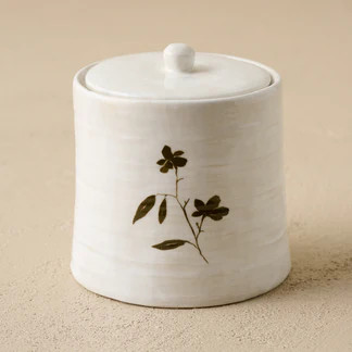 Eliana Floral Canister | Magnolia