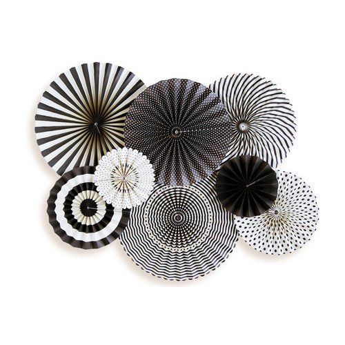 Black &amp; White Party Fans - Set of 8 Fans, There is no stress when it comes to My Mind’s Eye... | Walmart (US)