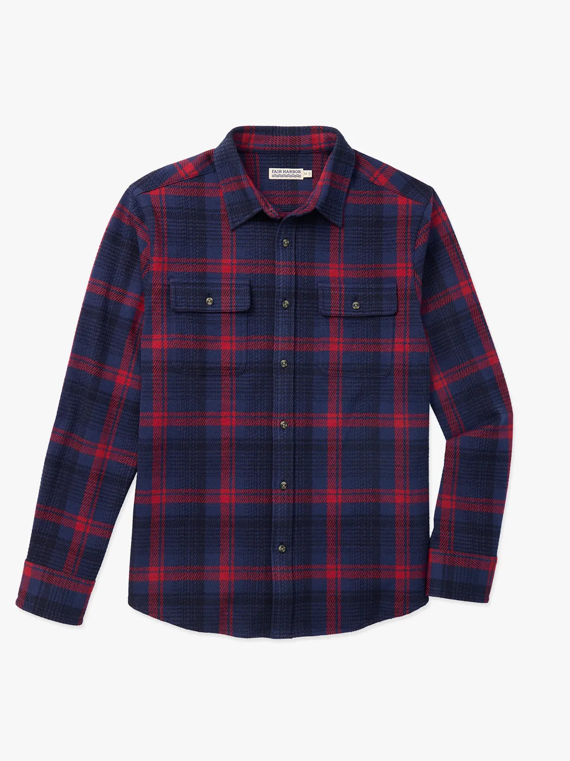 Dunewood Flannel | Red Blue Plaid | Fair Harbor