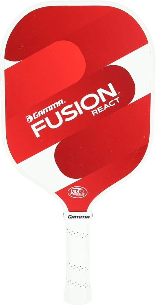 GAMMA Fusion React Pickleball Paddle, USAPA Approved Pickleball Paddles, 8" Fiberglass Face, Boos... | Amazon (US)