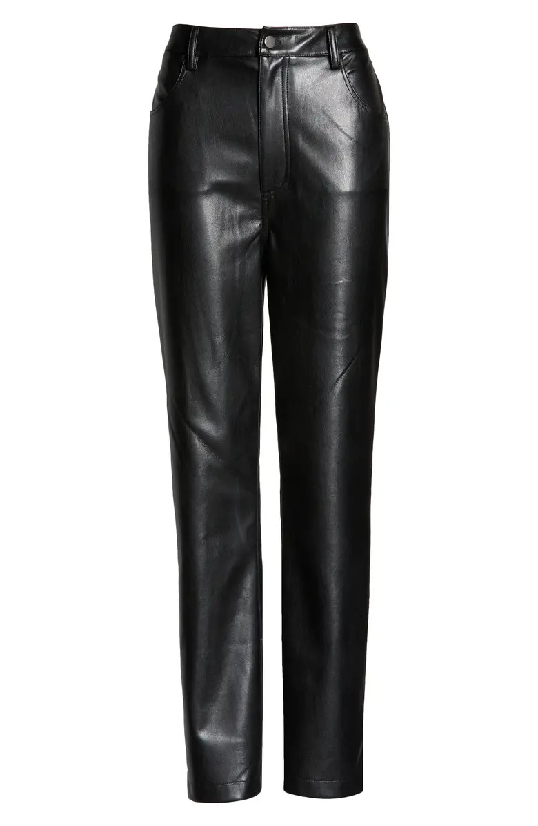 Take A Break Faux Leather Ankle Pants | Nordstrom
