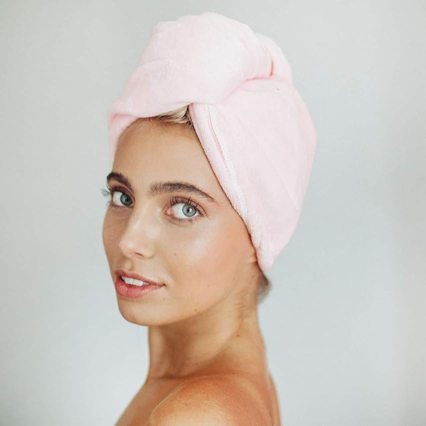 Kitsch Microfiber Hair Towel Wrap for Women, Hair Turban for Drying Wet Hair, Easy Twist Hair Towels | Amazon (US)