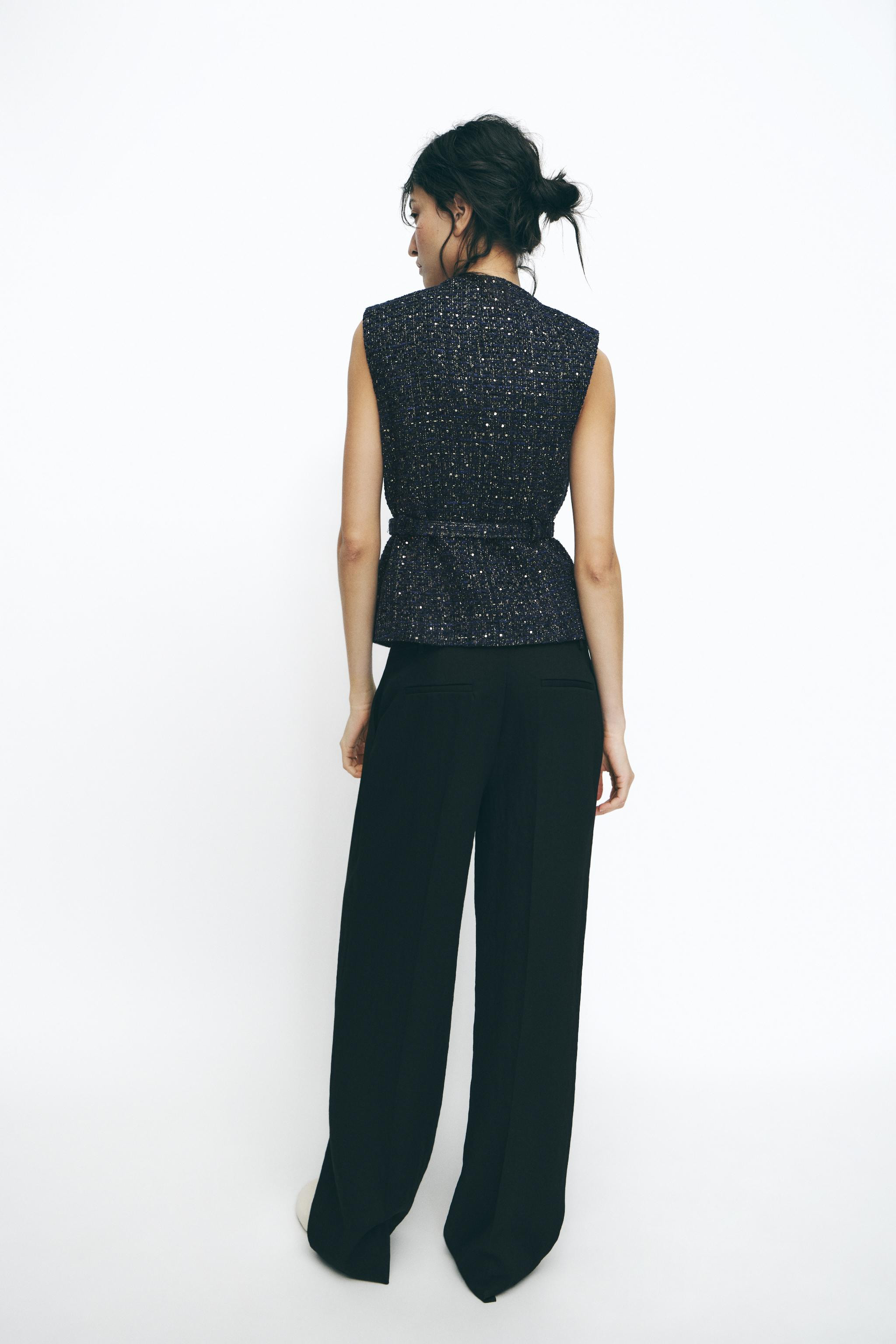 STRUCTURED BELTED VEST | Zara US