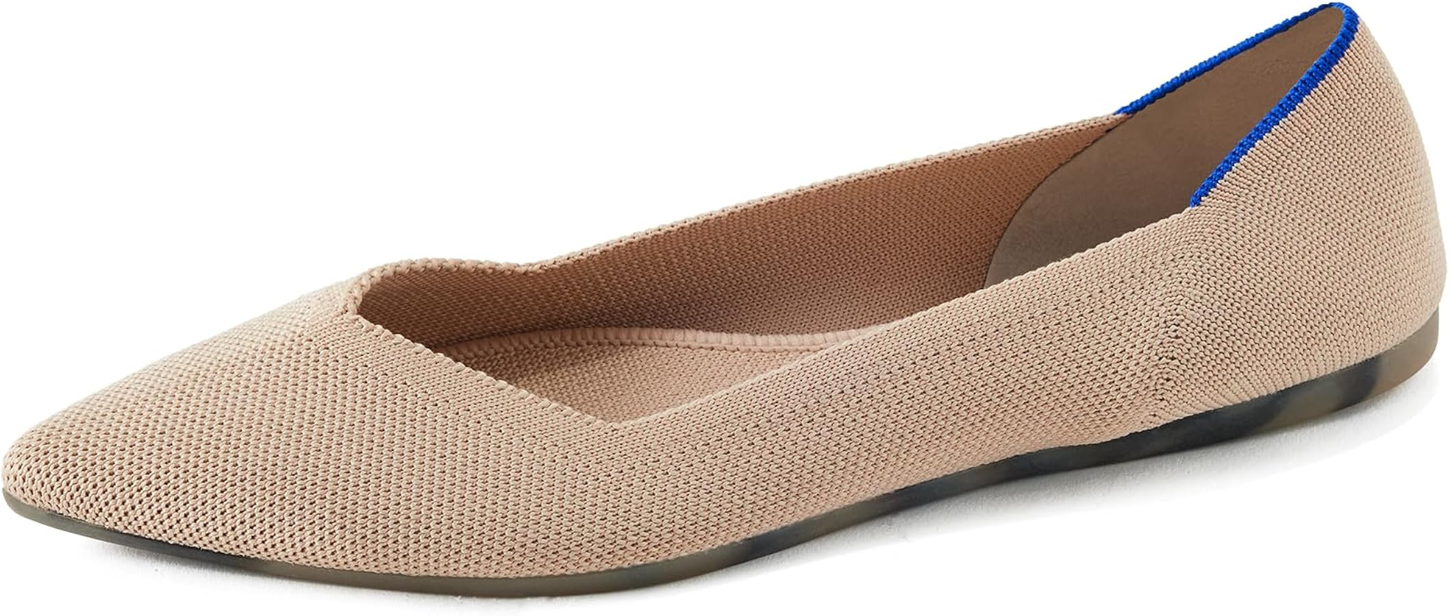Amazon.com | Rothy's The Point Women's Slip-On Shoes, Pointed-Toe Flats, Ecru Beige, Made from Re... | Amazon (US)