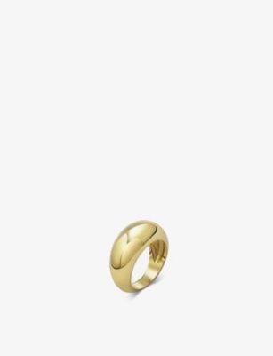 DAPHINE Oli 18ct gold-plated dome ring | Selfridges