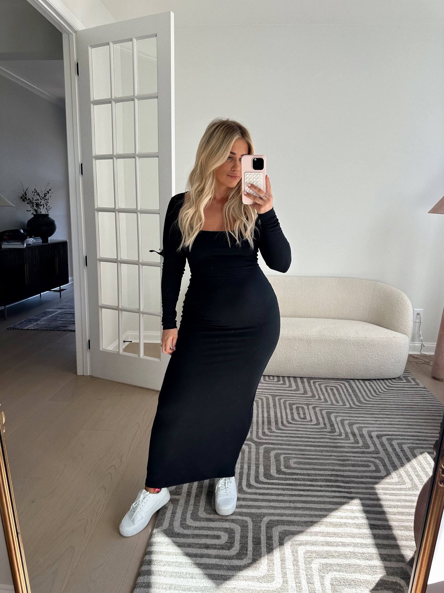 This dress is so good🖤 I am in a large #amazon #blackdress 

#LTKmidsize #LTKsalealert