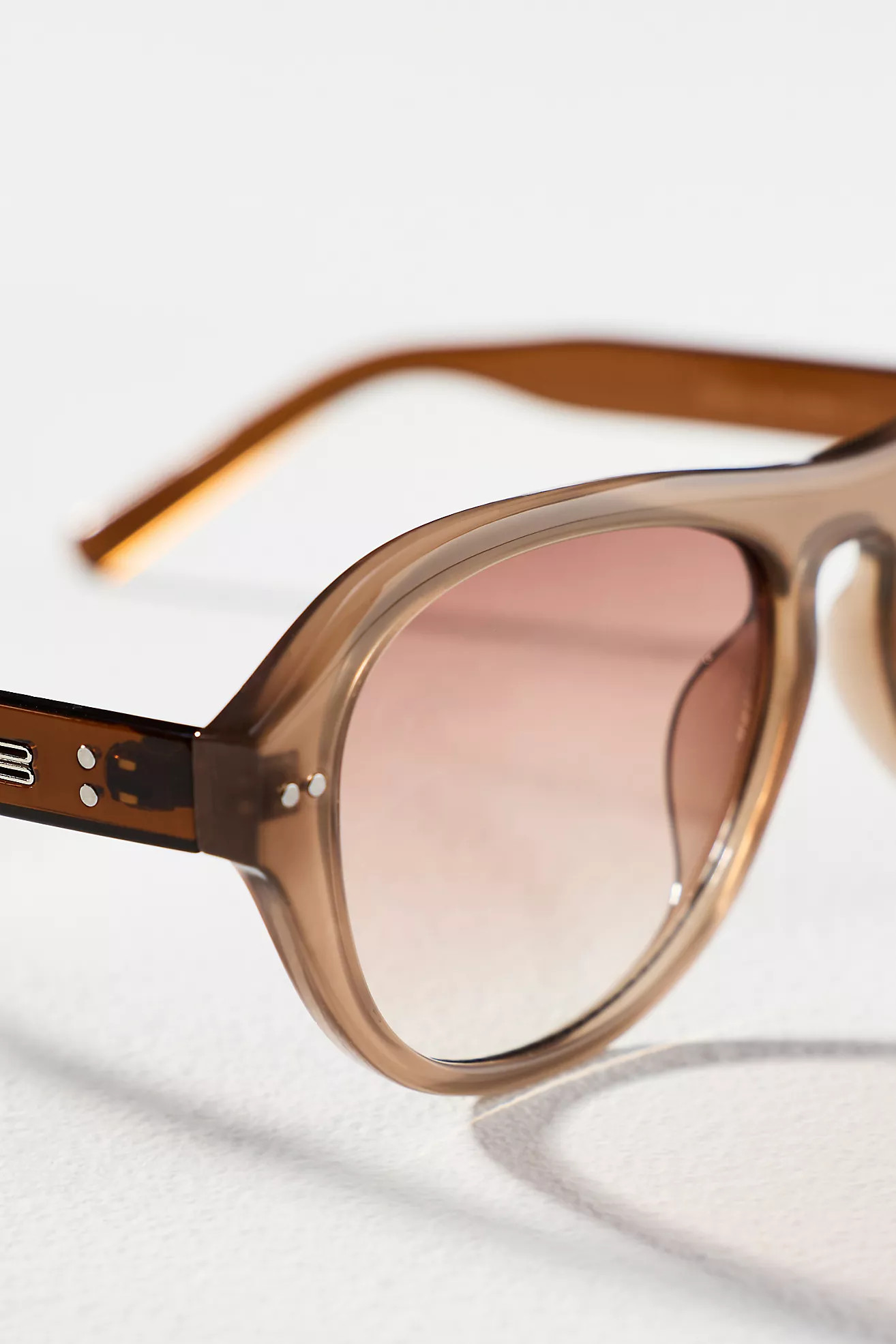 Anglo Translucent Aviator Sunglasses | Anthropologie (US)