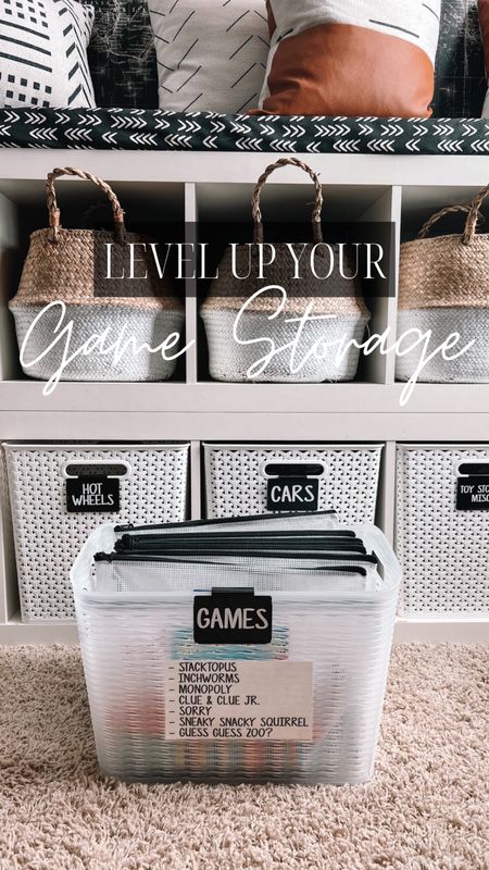 Board game storage. Playroom organization. Game Storage. Amazon finds  

#LTKhome #LTKunder50 #LTKfamily