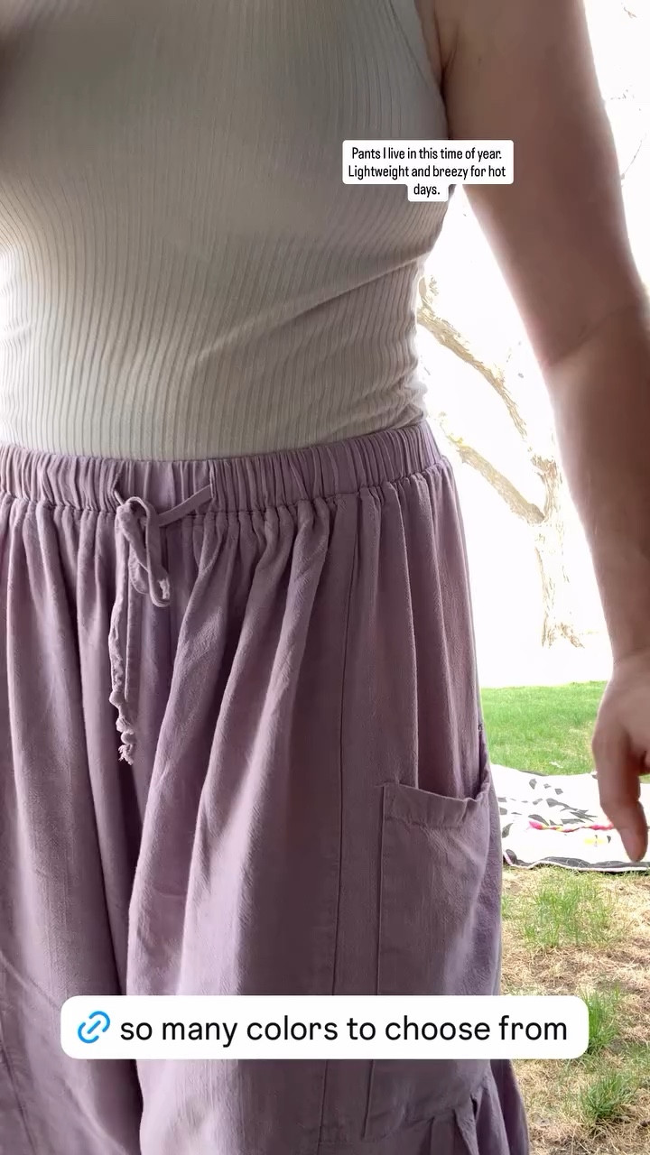 Pants I live in this time of year. Lightweight and breezy for hot days.

#LTKPetite #LTKmomlife #LTKMidsize