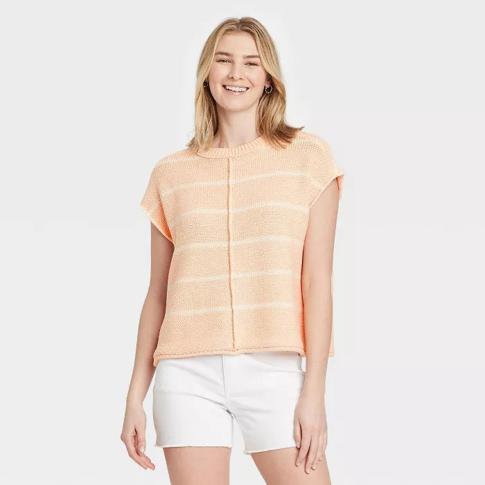 Women's Crewneck Extended Shoulder Sweater Vest - Universal Thread™ | Target