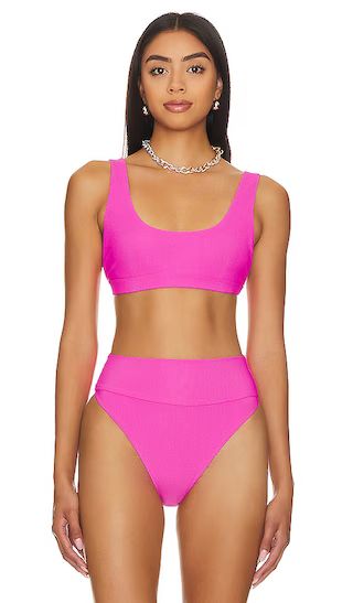 x REVOLVE Peyton Bikini Top in Ultra Pink | Revolve Clothing (Global)