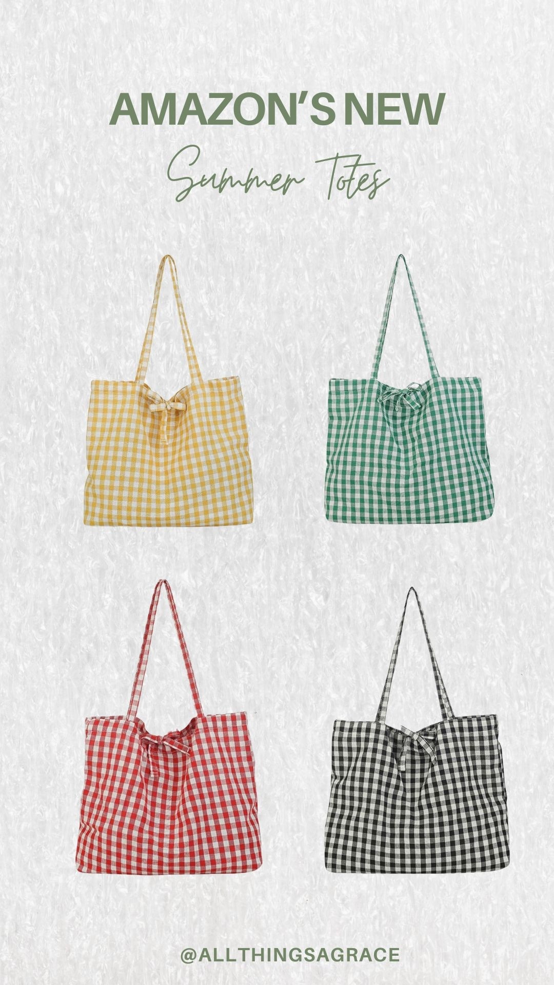These new gingham totes from Amazon are giving summer picnic vibes 🍓☀️

#LTKSeasonal #LTKSaleAlert