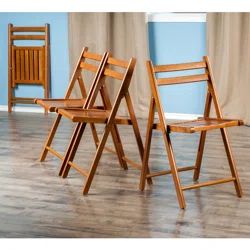 Red Barrel Studio® Quiana Wood 4 Piece Folding Chair Set | Wayfair North America