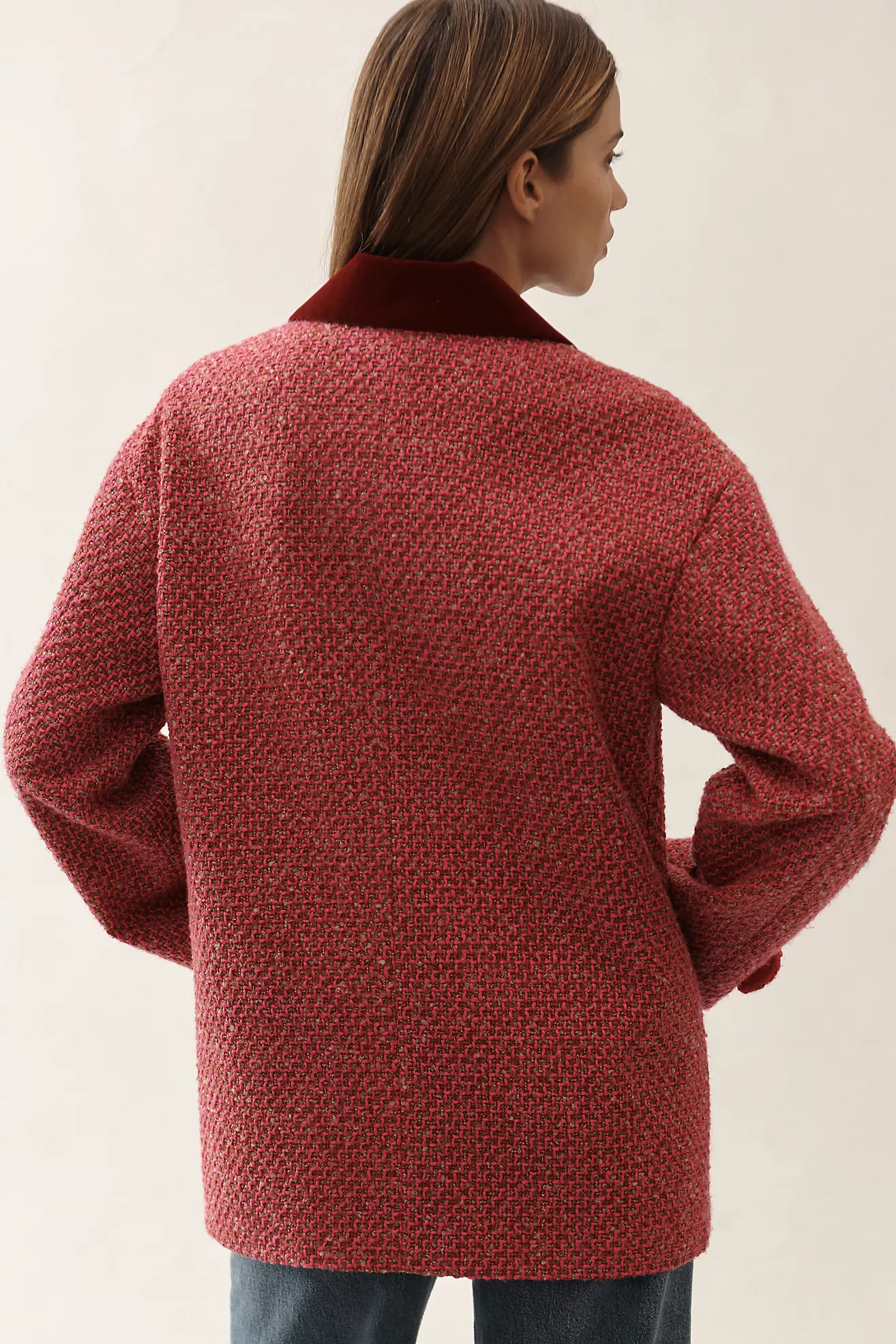 Avec Les Filles Velvet Trim Blazer | Anthropologie (US)