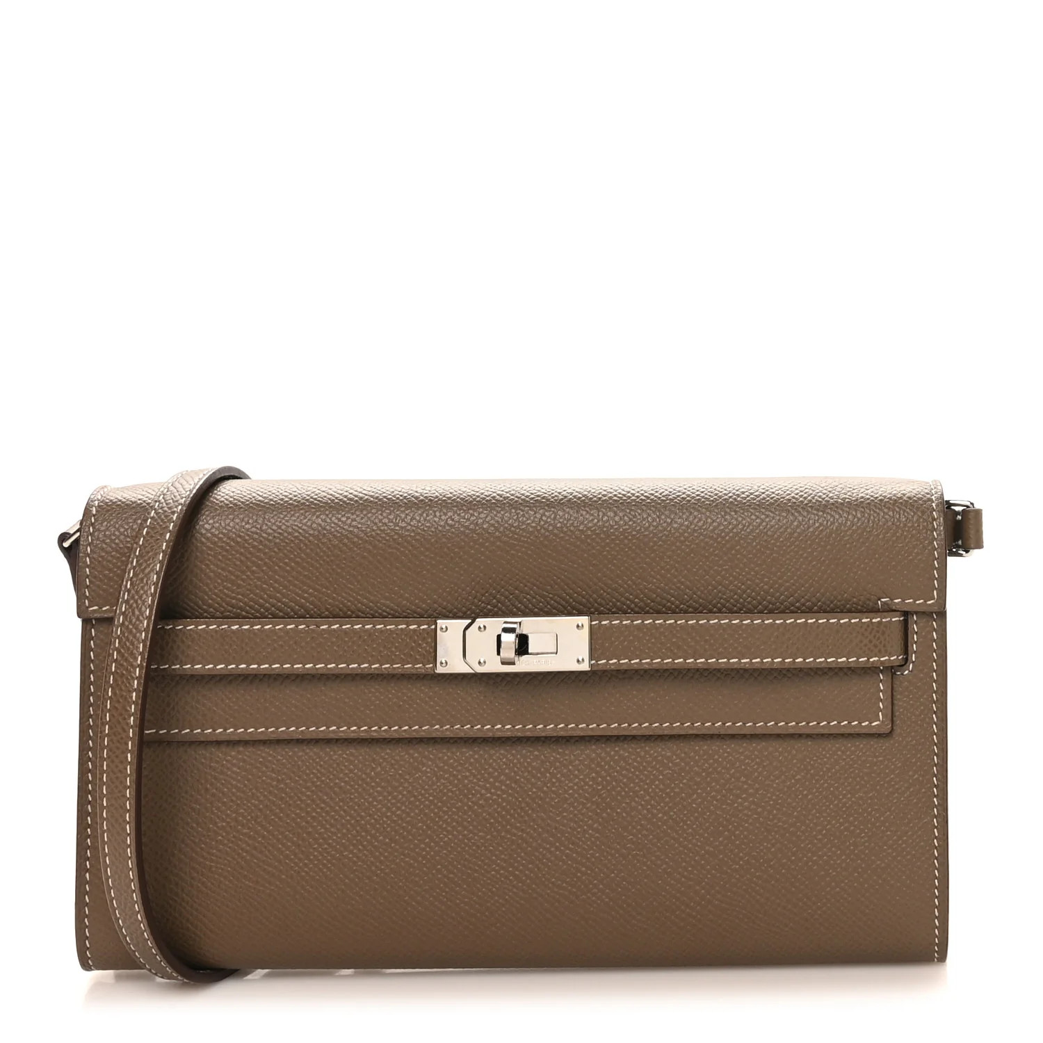 Epsom Kelly Wallet To Go Etoupe | FASHIONPHILE (US)