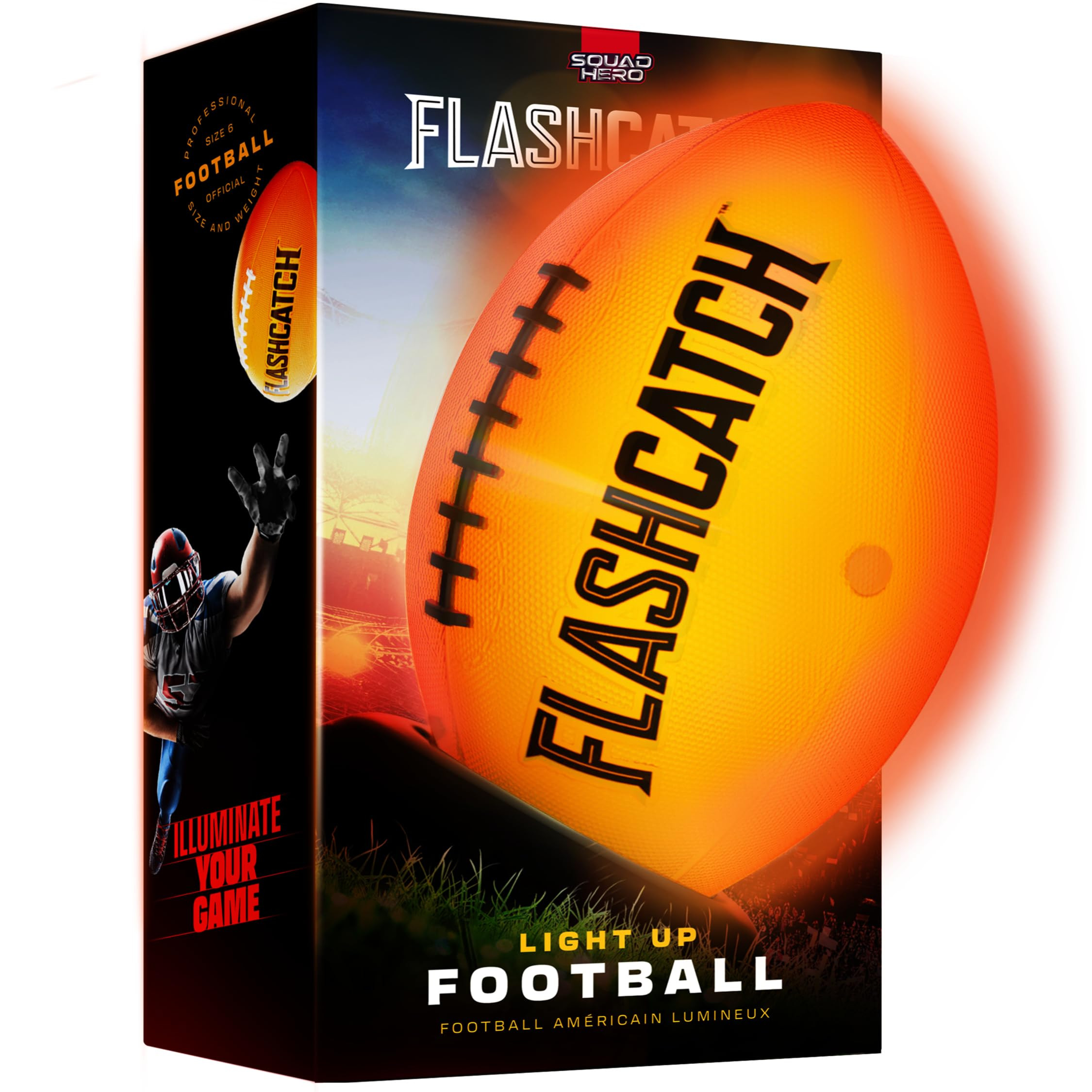 Light Up Football - Glow in the Dark Ball - NO 6 - Boys Gifts - Outdoor Sports, Birthday Gifts fo... | Amazon (US)