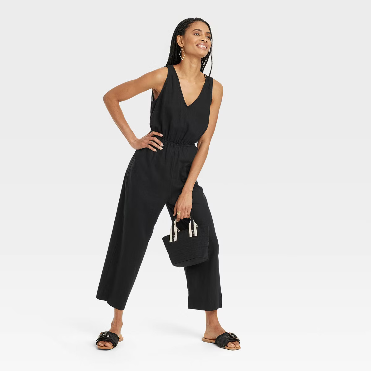 Women's Linen V-Neck Jumpsuit - Universal Thread™ | Target