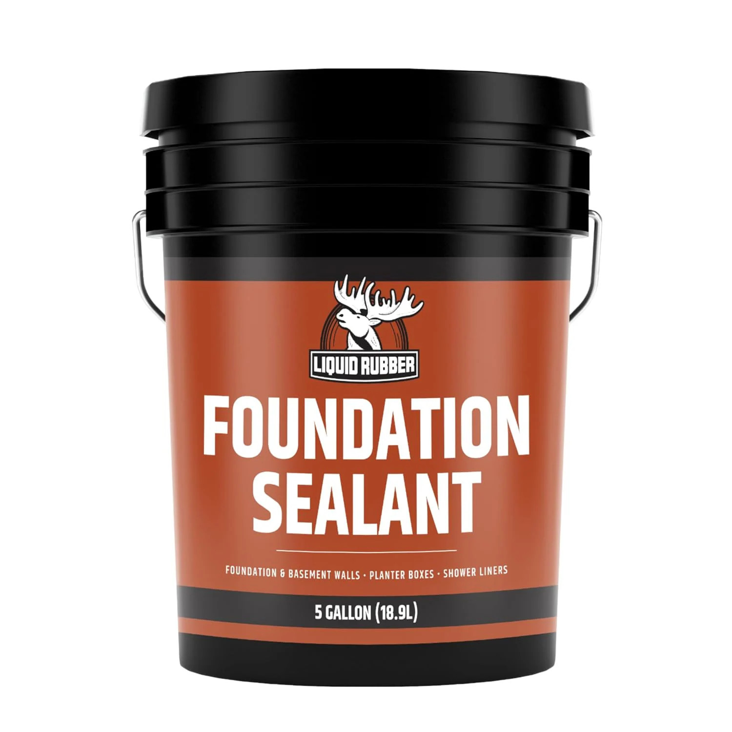 Liquid Rubber Foundation Sealant Black Flat Water-based Interior/Exterior Resin (5-Gallon) | 20602US | Lowe's