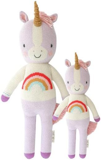 Amazon.com: cuddle + kind Zoe The Unicorn Little 13" Hand-Knit Doll – 1 Doll = 10 Meals, Fair T... | Amazon (US)