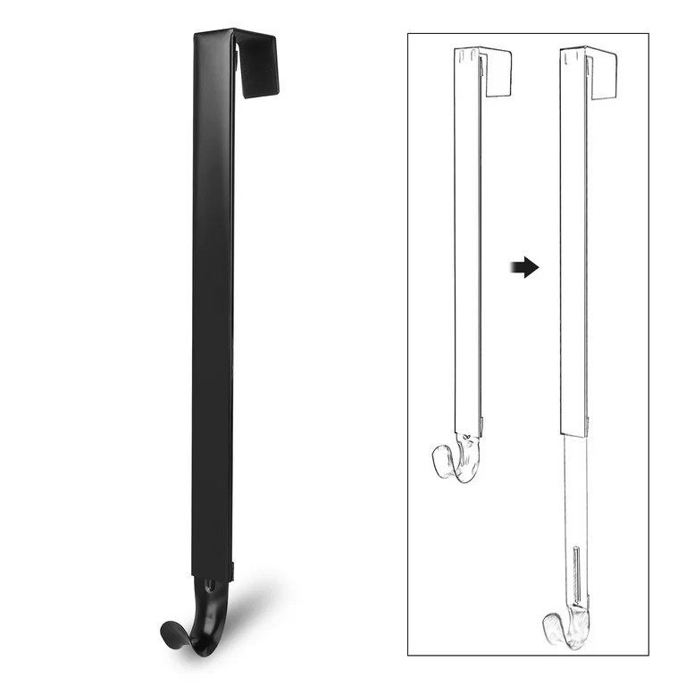 Wreath Hanger, EEEkit 15''-25'' Adjustable Door Hanger Metal Wreath Hooks Over the Door Holder fo... | Walmart (US)