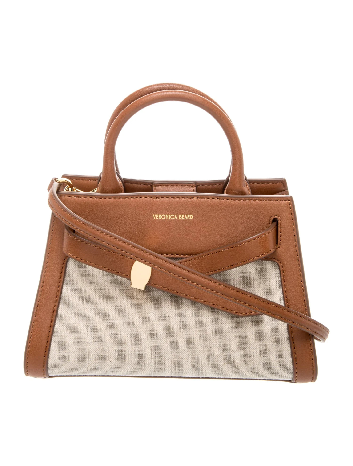 Veronica Beard Leather Top Handle Bag - Brown Handle Bags, Handbags - WV1411623 | The RealReal | The RealReal