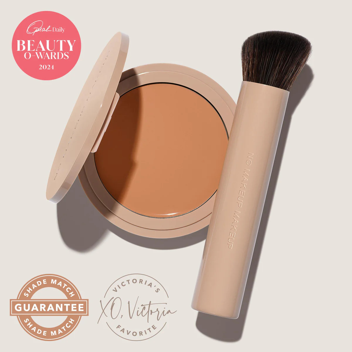 No Makeup Makeup® Foundation + Brush Duo - Medium | No Makeup Makeup