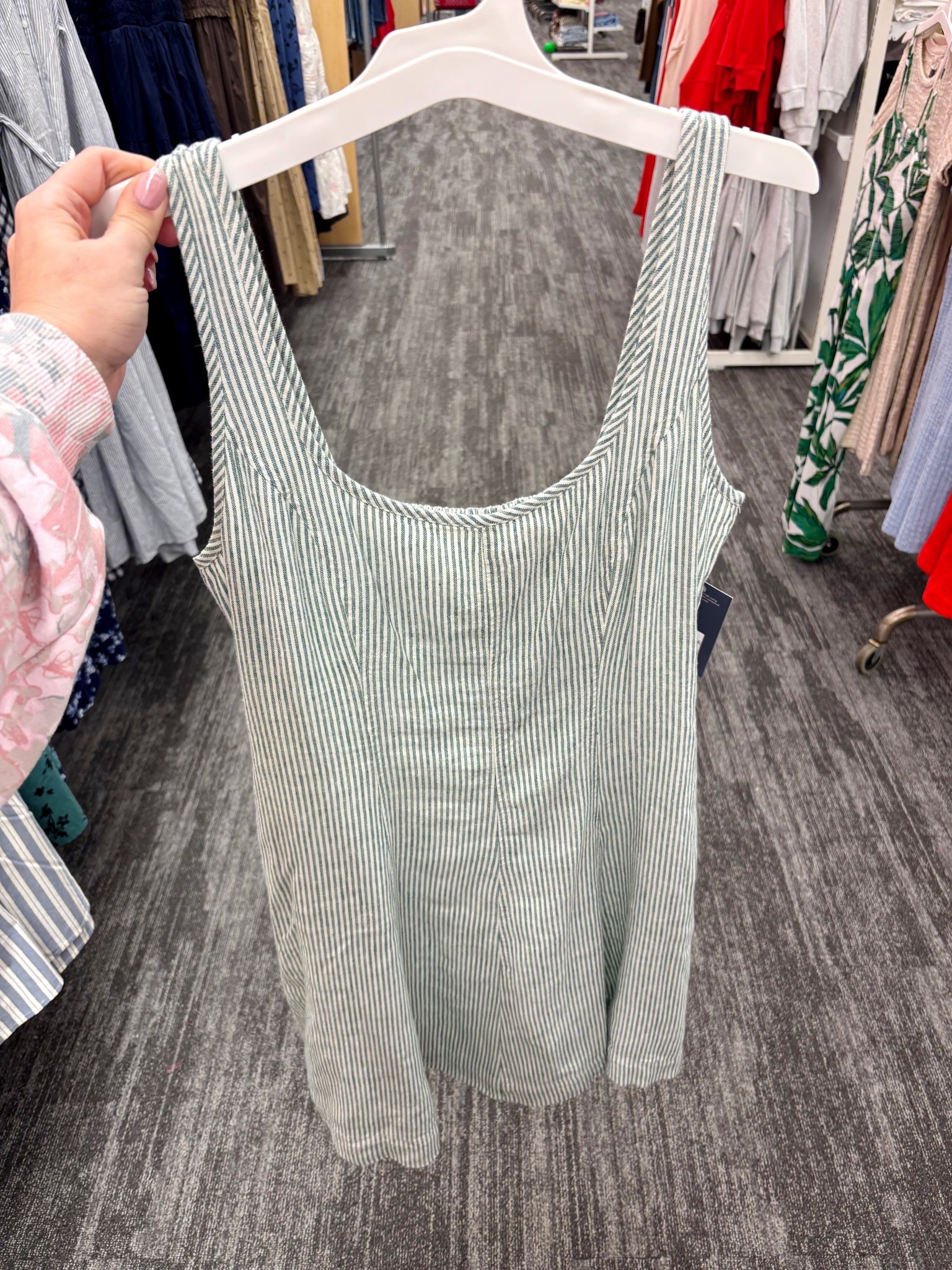 Lightweight linen spring dress- with smocked back 👏🏼🫶🏻 causal but can easily can dress it up! @Target 

#LTKgrwm #LTKTravel #LTKootd