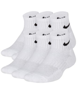 Big Kids' Cushioned Ankle Socks, 6 Pairs | Macy's