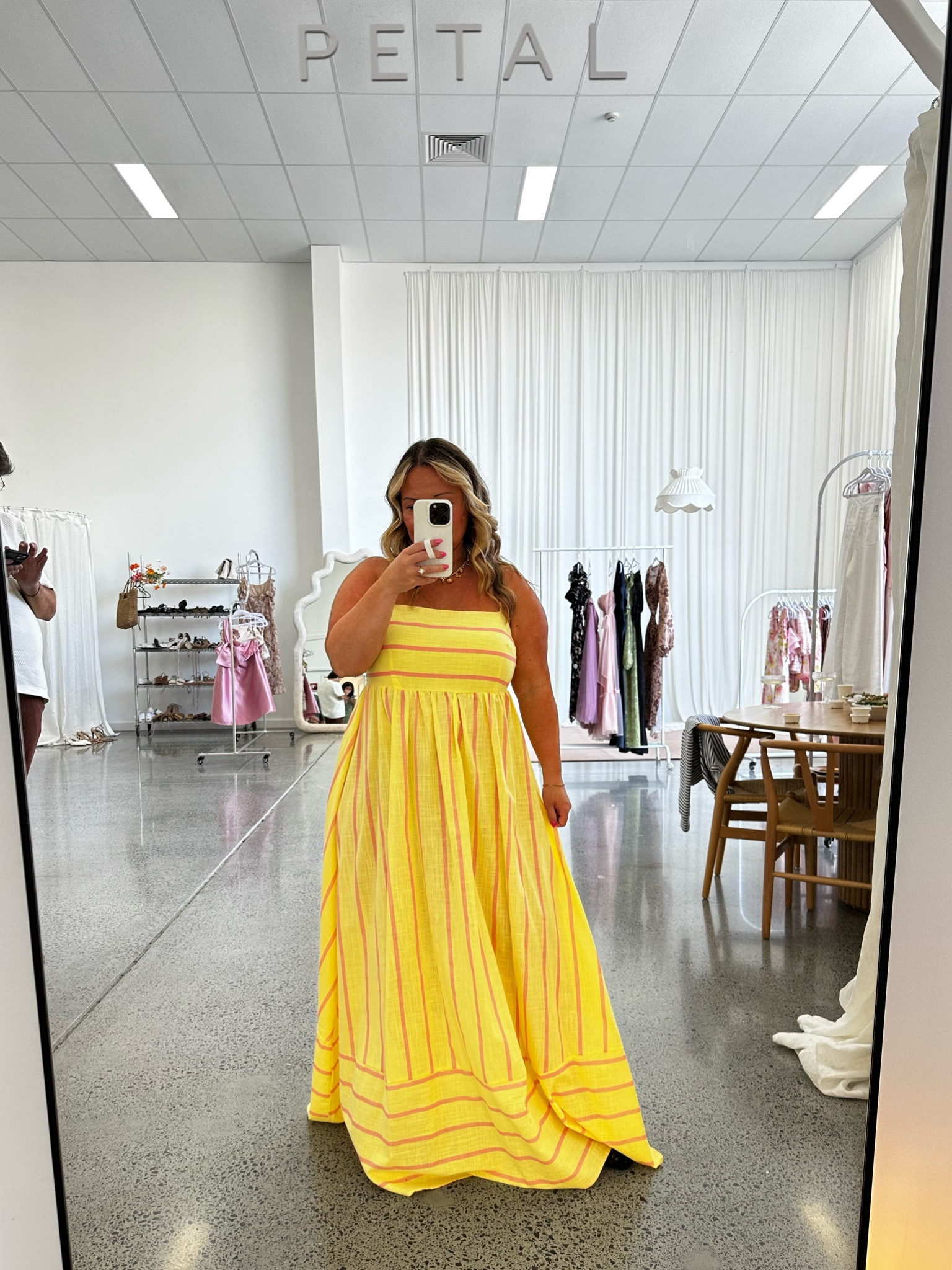 Midsize summer dress
Petal & Pup linen dress size XL 
It does have a cut out in the back so you’ll have to go braless or pull your strapless bra down in the back. It is a bit sheer 
Use code STYLENRIGHT20 for discount 

Summer dress, summer outfit, resort wear, travel style, vacation outfit 

#LTKOver40 #LTKMidsize #LTKSeasonal