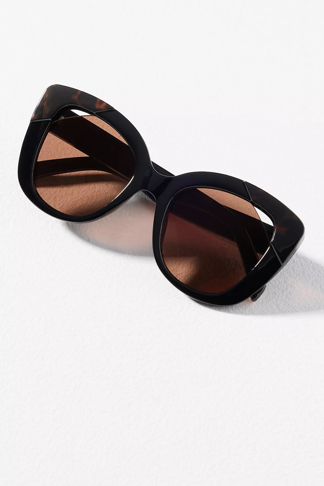 I-SEA Cutout Square Cat-Eye Sunglasses | Anthropologie (US)