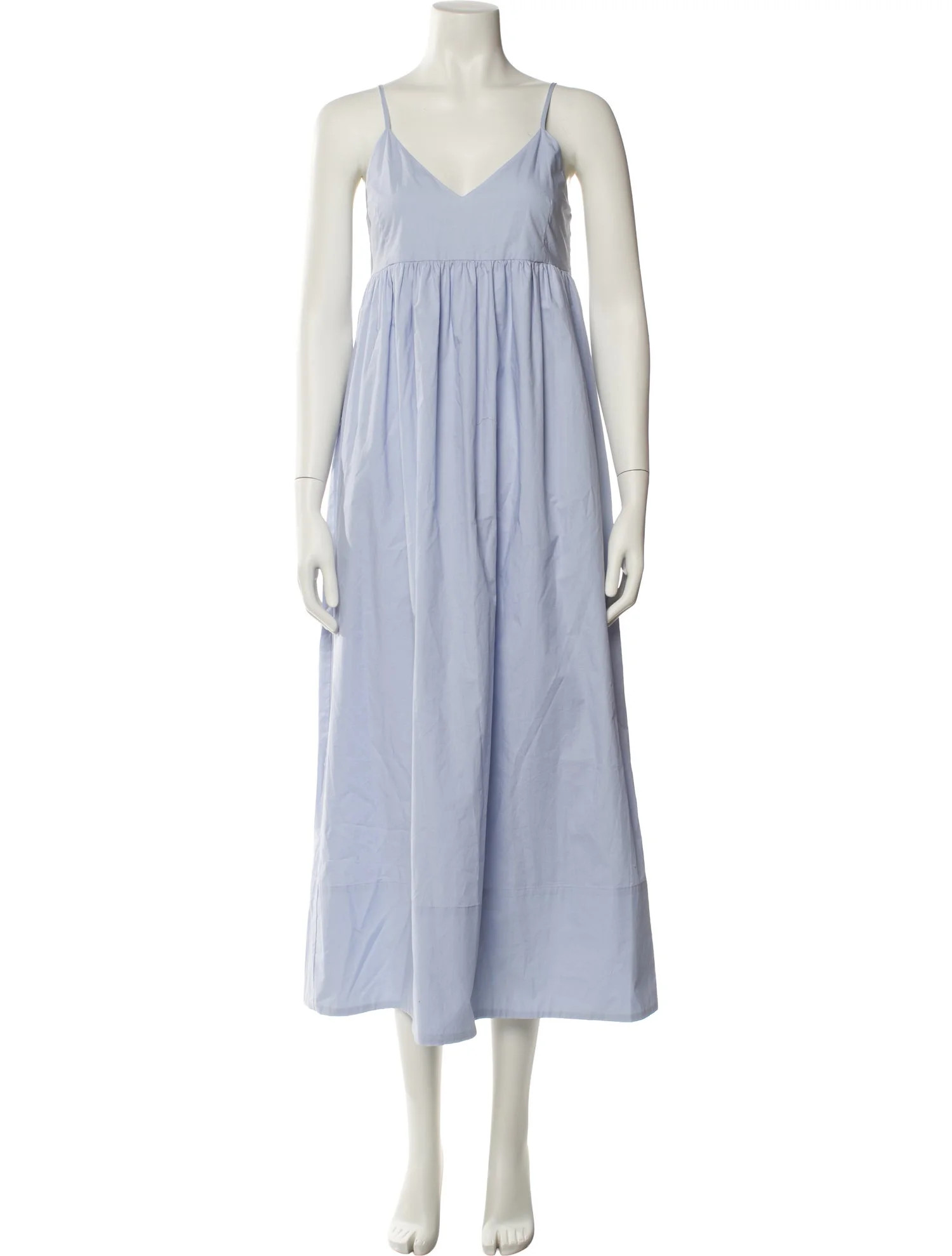 Jenni Kayne V-Neck Long Dress - Blue Dresses, Clothing - WJK90488 | The RealReal | The RealReal