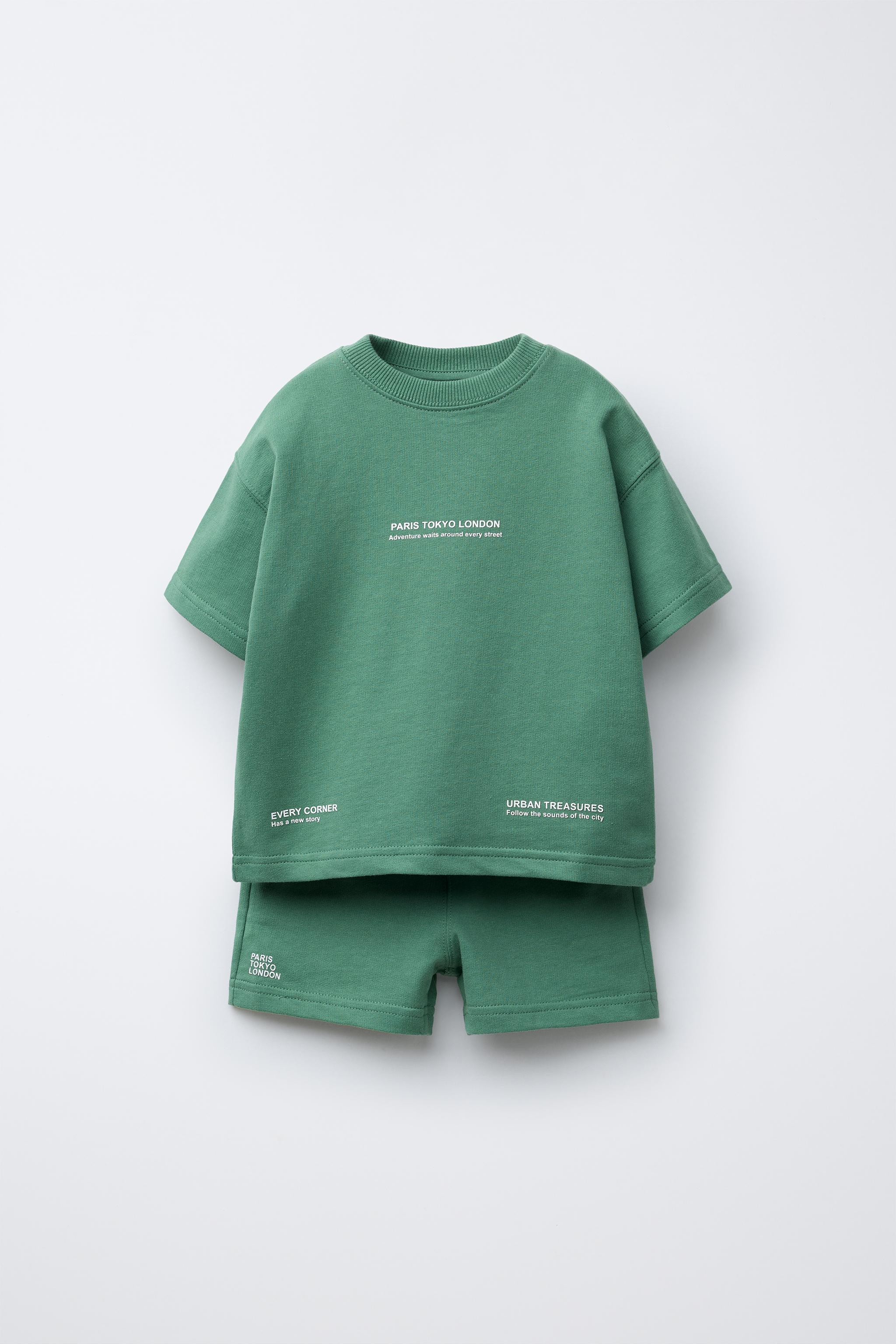 TEXT JOGGER SET WITH SHORTS | Zara US