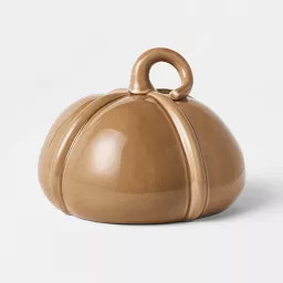 Short Ceramic Loopy Pumpkin Gold - Threshold\u2122 designed with Studio McGee | Target
