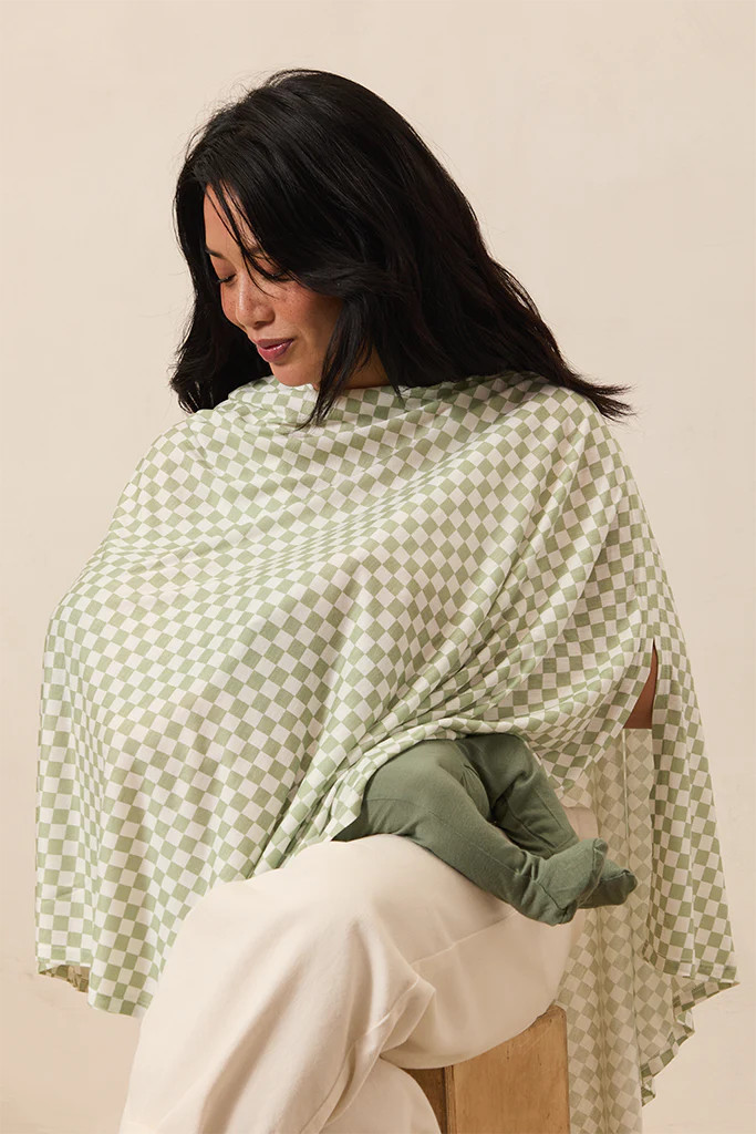 Fern Chequer Nursing Cover | Solly Baby